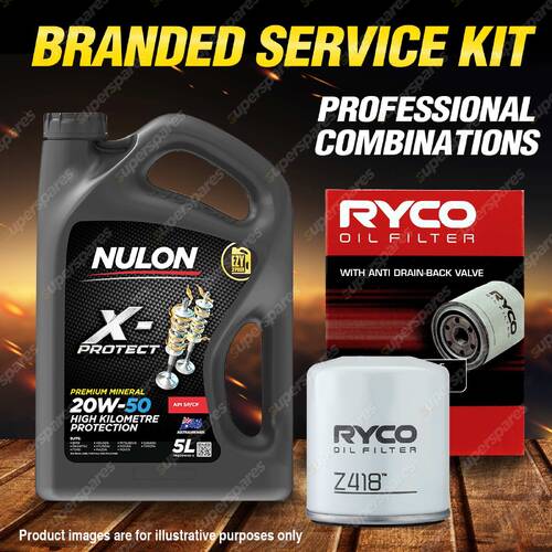 Ryco Oil Filter 5L PRO20W50 Engine Oil Service Kit for Suzuki Cino Swift