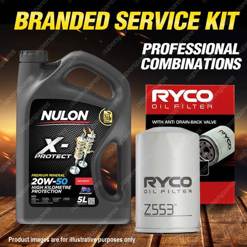 Ryco Oil Filter 5L PRO20W50 Eng. Oil Service Kit for VW Golf Mk IV Passat Vento