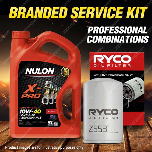 Ryco Oil Filter Nulon 5L XPR10W40 Engine Oil Kit for VW Beetle Bora Golf Passat