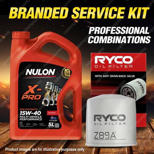Ryco Oil Filter Nulon 5L XPR15W40 Engine Oil for Volvo 142 240 740 850 940 S40