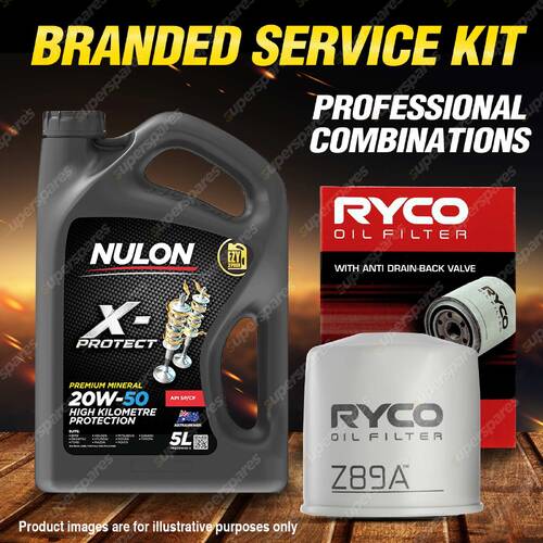Ryco Oil Filter 5L PRO20W50 Engine Oil Service for Hillman Arrow Gazelle Minx
