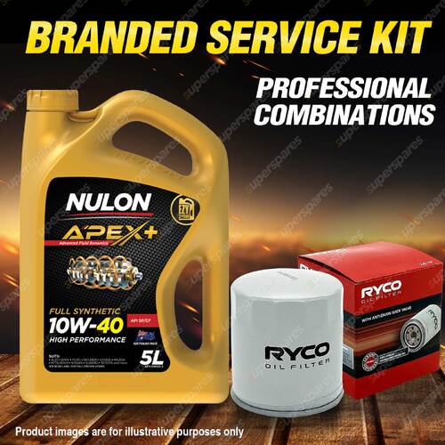 Ryco Oil Filter 5L APX10W40 Engine Oil Kit for Saab 900 99 2L Petrol