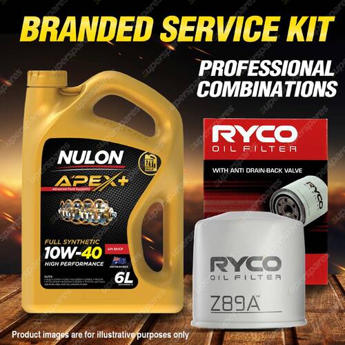 Ryco Oil Filter Nulon 6L APX10W40 Engine Oil Kit for Volvo S80 6cyl