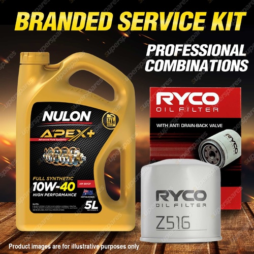 Ryco Oil Filter 5L APX10W40 Engine Oil Service Kit for Ford Falcon BA BF FG II X