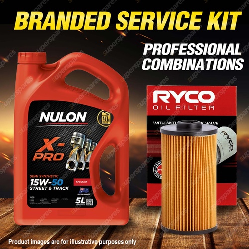 Ryco Oil Filter 5L XPR15W50 Engine Oil Service Kit for BMW 530i E34 740iL E38 V8