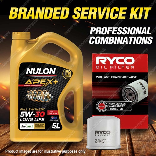 Ryco Oil Filter 5L APX5W30D1 Oil Service Kit for Nissan X-Trail T31 2.0L 2.5L
