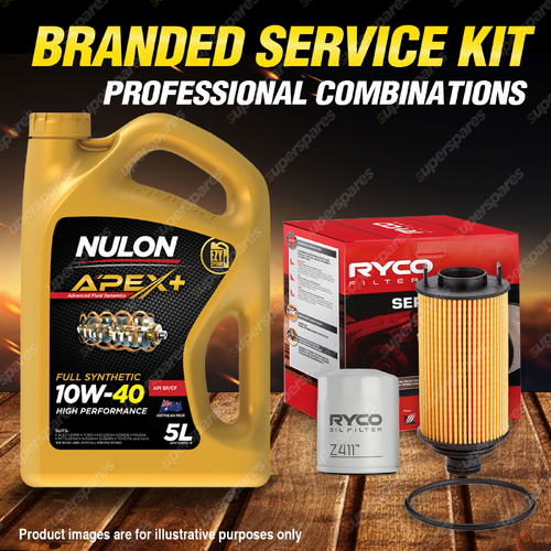 Ryco Oil Filter 5L APX10W40 Engine Oil Service Kit for LDV G10 SV7C 2.4L Petrol