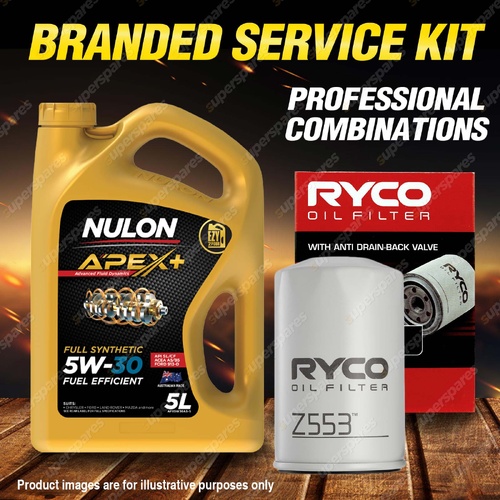 Ryco Oil Filter Nulon 5L APX5W30A5 Engine Oil Service Kit for Ford Focus LZ LW