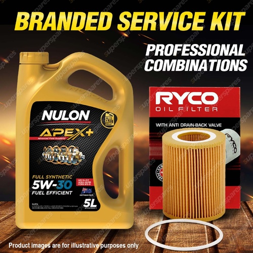 Ryco Oil Filter 5L APX5W30A5 Eng. Oil Service Kit for Volvo XC70 3.0L T6 Petrol