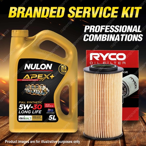 Ryco Oil Filter 5L APX5W30D1 Eng. Oil Service Kit for Hyundai Sonata NF 3.3L V6