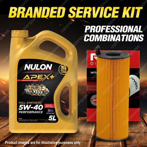Ryco Oil Filter 5L APX5W40 Eng. Oil Service Kit for Audi A4 B7 3.0L V6 TDi 06-08