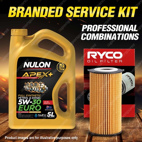 Ryco Oil Filter 5L APX5W30C3 Engine Oil Service Kit for Audi RS3 8V S3 8P TT 8J