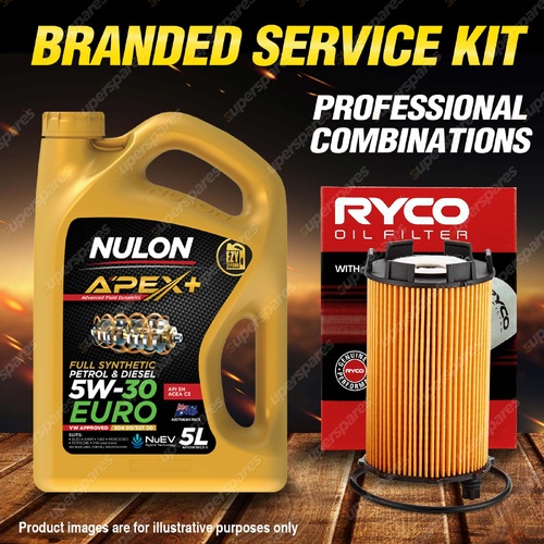 Ryco Oil Filter 5L APX5W30C3 Oil Service Kit for Audi RS4 RS5 S5 8T RS6 S6 S8
