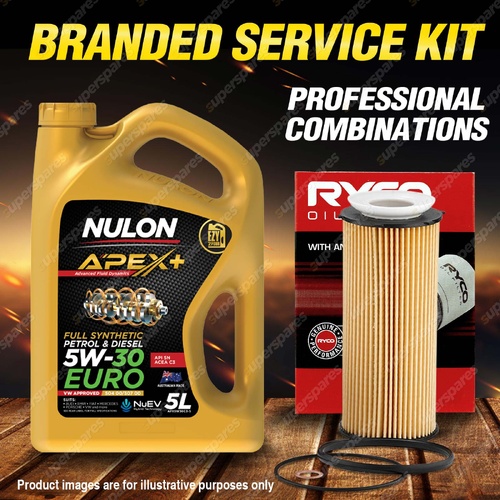 Ryco Oil Filter 5L APX5W30C3 Oil Service Kit for BMW 730D F01 F02 X5 E70 X6 E71