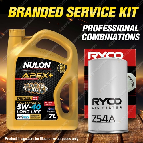 Ryco Oil Filter 7L APX5W40D2 Eng. Oil Service Kit for VW Transporter T4 2.4 2.5