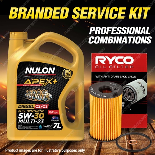 Ryco Oil Filter 7L APX5W30C23 Oil Service Kit for Mini Cooper D R56 R60 1.6 2.0