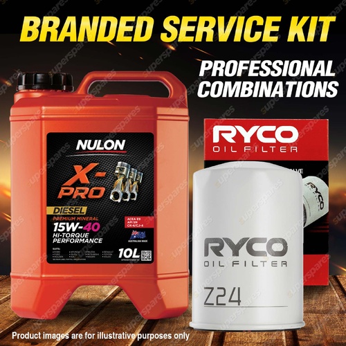 Ryco Oil Filter 10L XPRHD15W40 Oil Service Kit for Holden Suburban 2500 6.5 V8