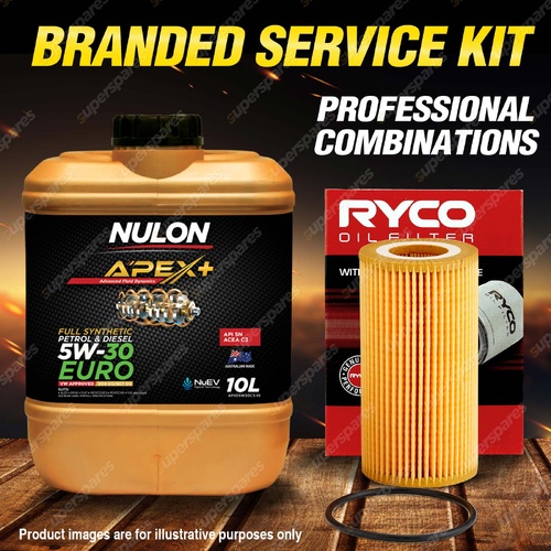 Ryco Oil Filter 10L APXD5W30C3 Oil Service Kit for Volkswagen Amarok 2H 3.0 V6