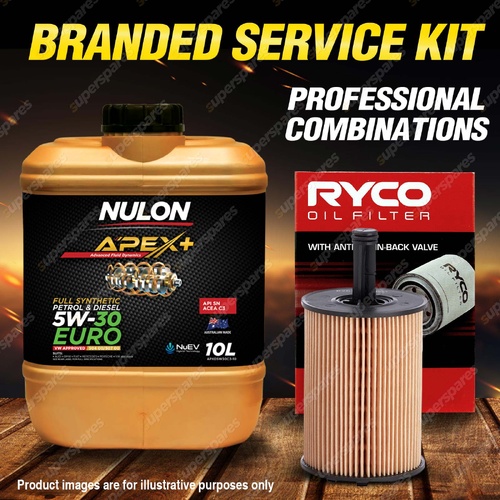 Ryco Oil Filter 10L APXD5W30C3 Oil Service Kit for Volkswagen Touareg 7L 2.5L