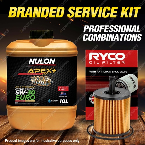 Ryco Oil Filter 10L APXD5W30C3 Oil Service Kit for Volkswagen Touareg 7L 5.0 TD