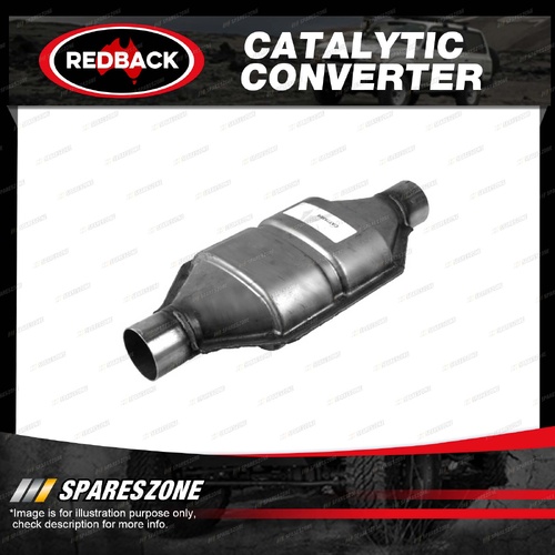 Redback Petrol Oval Ceramic Catalytic Converter - Euro IV In/Out 2" CPSI 400