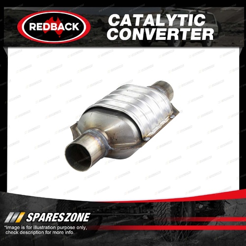 Redback Petrol Oval Ceramic Catalytic Converter - Euro 5 In/Out 2" CPSI 400