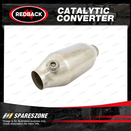 Redback Enviro Universal Catalytic Converter - Euro 6 In/Out 2" Wide Body Round