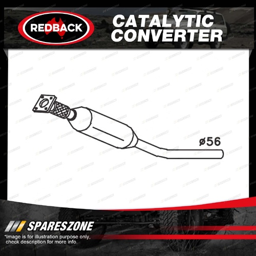 Redback Underfloor Catalytic Converter for Chrysler PT Cruiser PT 2.0L 2000-2004