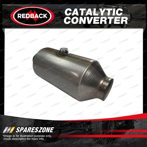 Redback Enviro Catalytic Converter - Euro 6 2.25" In 5" Round Centre O2 Sensor