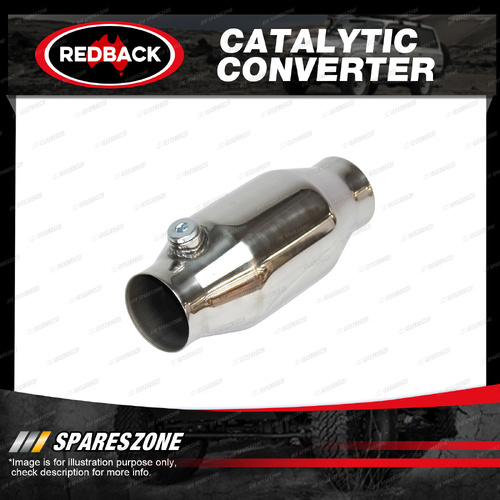Redback High Flow Catalytic Converter - Petrol Euro II 4" Metal 100 Cat Round