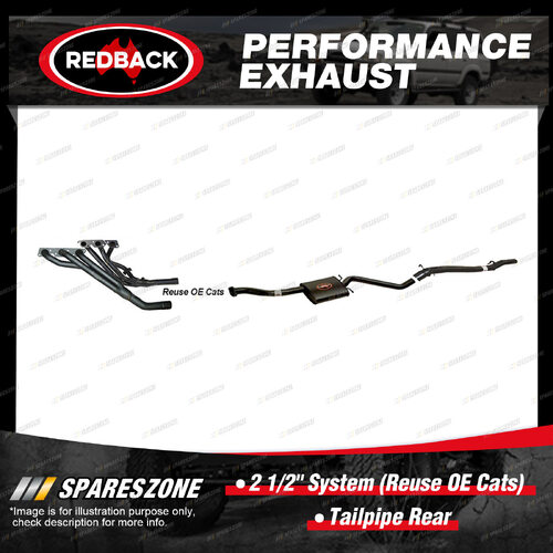 Redback 2 1/2" System Reuse OE Cats for Holden Calais Commodore VS Manual IRS