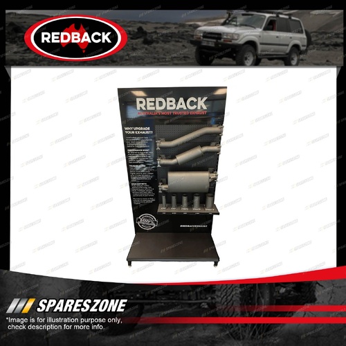 Redback Exteme Duty Exhaust Display - 2000mm x 1250mm x 450mm 409 Stainless