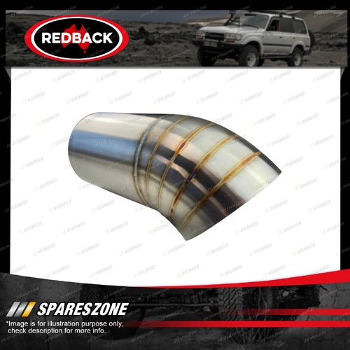 Redback Exhaust Tip Dump Pipe - 101mm 4" In 101mm 4" Out Length 178mm 304 SS