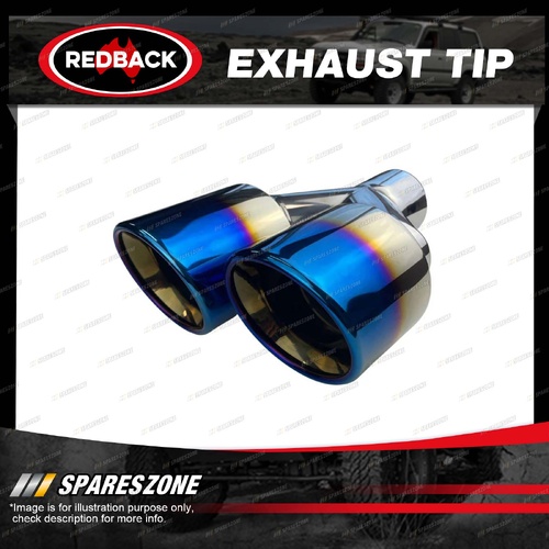 Redback Exhaust Tip Y-Piecet - RH 63mm 2 1/2" Inlet 101mm 4" Outlet Length 228mm