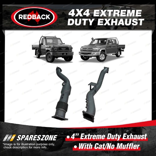 Extreme Duty 4" Exhaust DPF Adapter Pipe W/Cat for Toyota Landcruiser VDJ 76 79