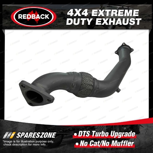 Redback Extreme Duty 3" DTS Dump Pipe for Toyota Landcruiser HZJ80R 4.2L 90-98