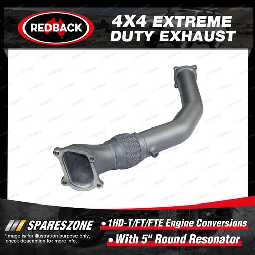 Redback Extreme Duty Dump Pipe for Toyota Landcruiser 105 HZJ105 4.2L 1HZ 98-07