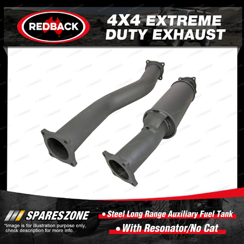Redback Extreme Duty Adaptor Kit With Resonator for Toyota Landcruiser 76 Ser