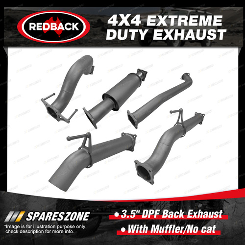 Redback Extreme Duty 3.5" DPF Back Exhaust for Toyota Hilux GUN123 GUN126 GUN136