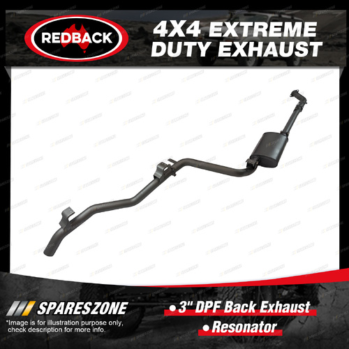 Redback 3" DPF Back Exhaust With Muffler for Toyota Landcruiser GDJL79R 2023-On