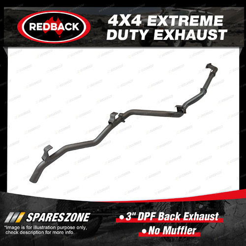 Redback 3" DPF Back Exhaust No Muffler for Toyota Landcruiser GDJL79R 09/2023-On