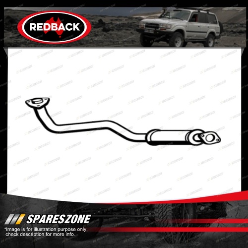 Redback Engine Pipe With Resonator for Toyota Landcruiser HZJ75R HZJ75RP HZJ79R