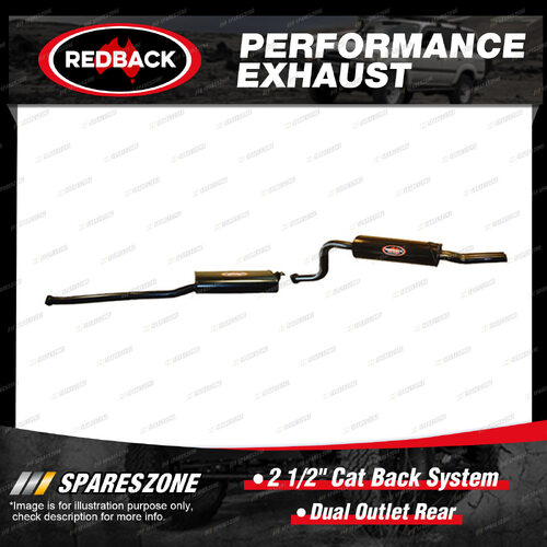 Redback 2 1/2" Cat Back System Dual Outlet Rear for Ford Falcon FG 5.4L 08-11