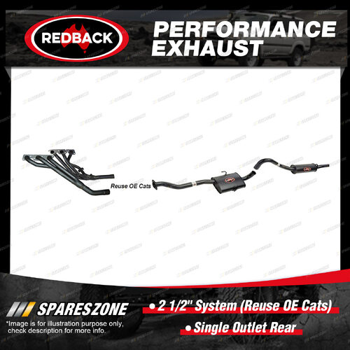 Redback 2 1/2" System Reuse OE Cats for Holden Commodore Calais VS 95-97 Manual