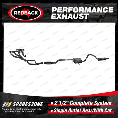 Redback 2 1/2" Complete System 1 Outlet Rear for Holden Commodore VG VN VP VR