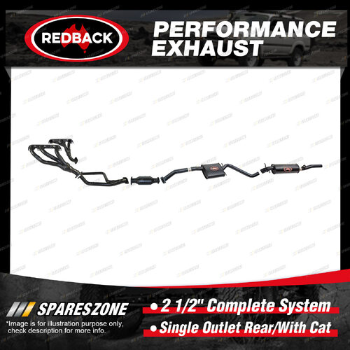 Redback 2 1/2" Complete System 1 Outlet Rear for Holden Commodore Calais VP VR