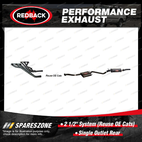 Redback 2 1/2" System Reuse OE Cats for Holden Commodore Calais VS 95-97 Auto