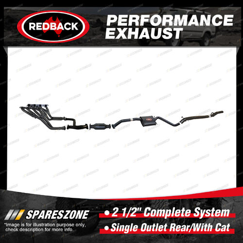 Redback 2 1/2" Complete System 1 Outlet Rear for Holden Commodore Calais VS Man