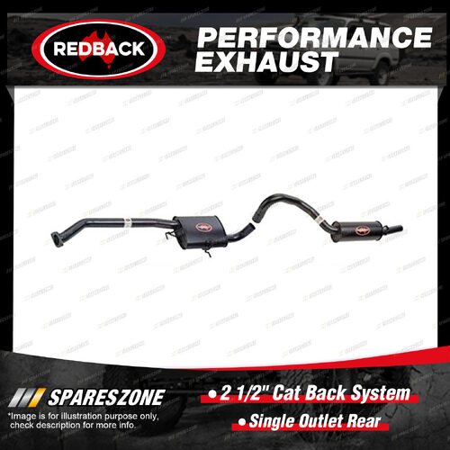 Redback 2 1/2" Cat Back System Single Outlet Rear for Holden Commodore VS 5.0L