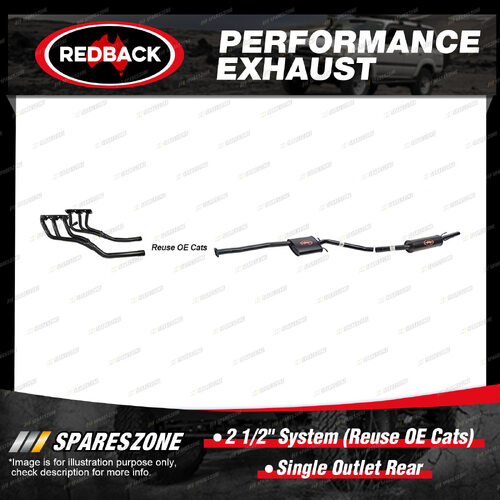 Redback 2 1/2" System Single Outlet Rear for Holden Caprice Statesman WH WK 3.8L